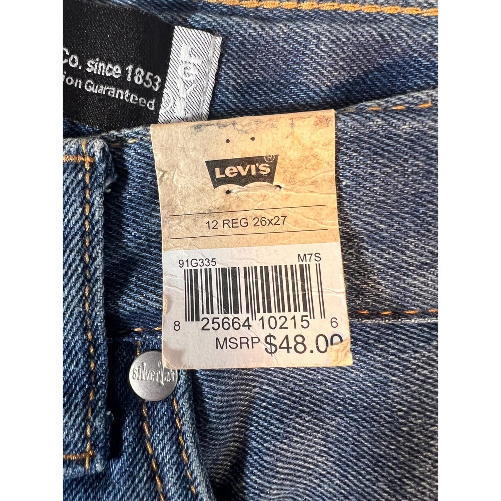 Boys Levi's‎ SilverTab Stay Loose Straight Leg 12 Reg Jeans 26x27 Blue - Picture 7 of 9
